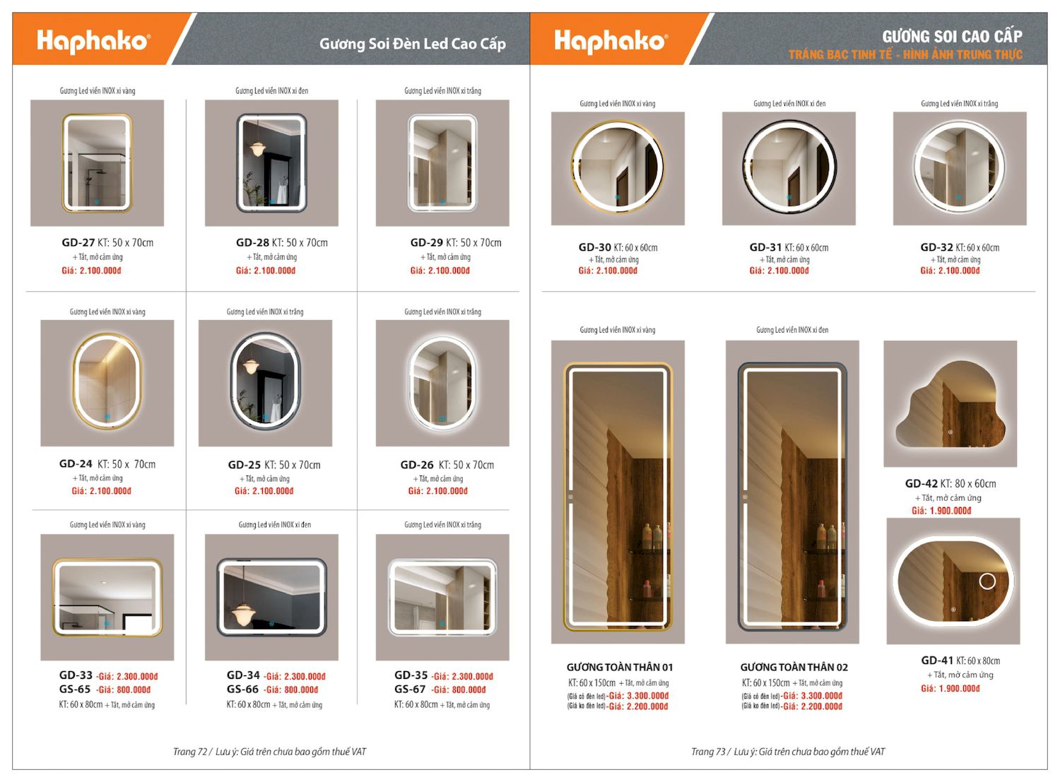 Thiết bị vệ sinh HAPHAKO Catalogue và Bảng giá mới nhất /Page 37